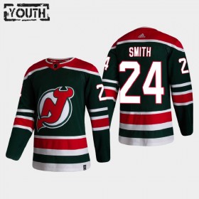 New Jersey Devils Hockeydrakt Ty Smith 24 2020-2021 Reverse Retro Authentic - Barn